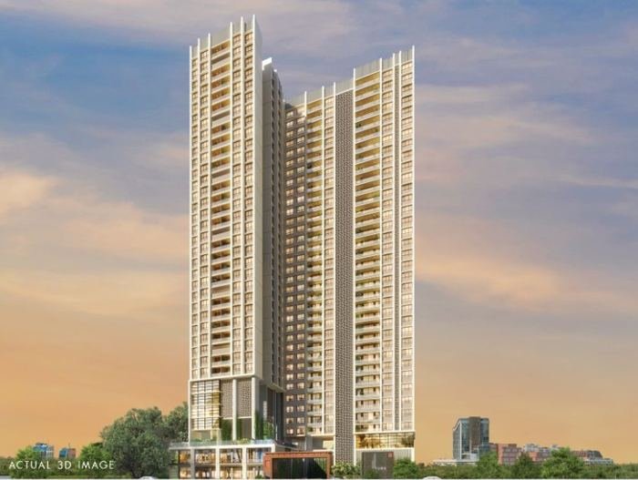 Hues of Sky — 35-storey tower exterior render, actual 3D image